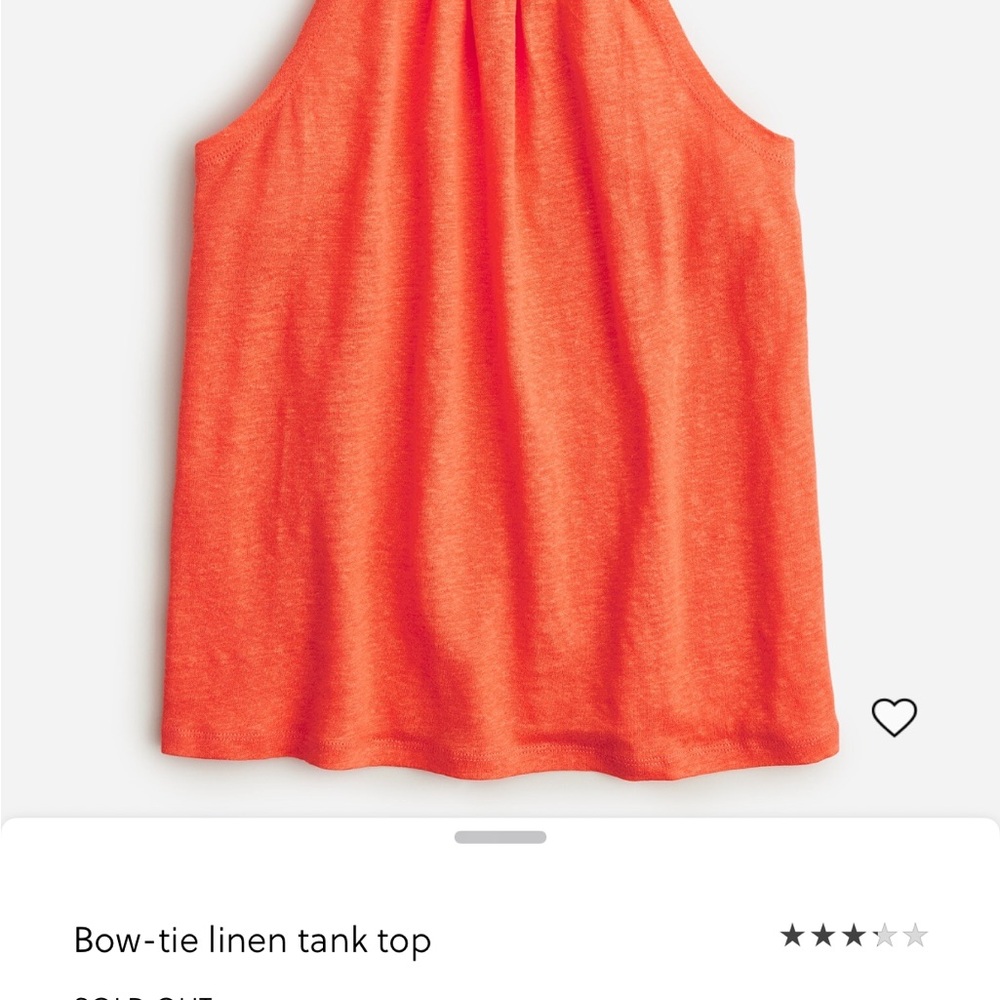 Bow tie Linen Tank Top